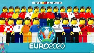 EURO 2020 • Preview UEFA Euro 2020 - All 24 Teams in Lego Football Film Animation