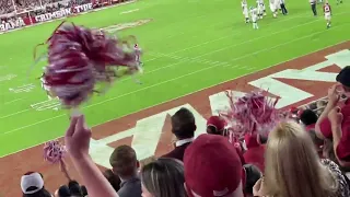 Epic crowd moment in Bryant-Denny Stadium in the 4th quarter of Alabama vs Texas A&M