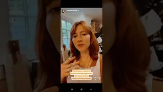 Valorie Curry (AX400 Model - Kara) is Cooking (Instagram Stories)