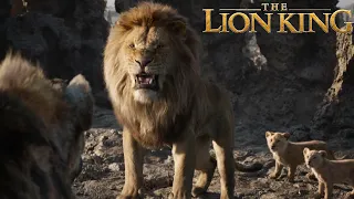 King Mufasa saves Simba from the hyenas | The Lion King (2019)