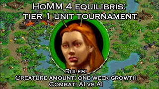 HoMM 4 Equilibris: tier 1 units tournament 1 week vs 1 week AI vs AI Part 8