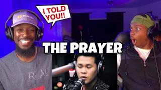 MY SON REACTS TO Marcelito Pomoy - The Prayer | Fam Reaction