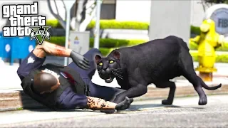 Los Santos Police versus a BLACK PANTHER!! (GTA 5 Mods Gameplay)