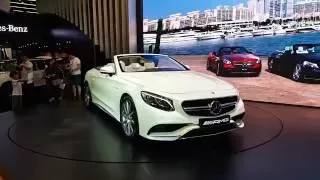 부산 모터쇼 벤츠 S63 AMG 카브리올레 화이트색상 동영상