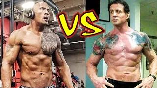 Dwayne Johnson "The Rock" vs Sylvester Stallone Transformation 2018