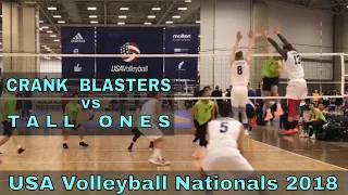 Crank Blasters vs Tall Ones (Day 3, Match 7) - USAV Nationals 2018 Volleyball Tournament