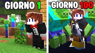 SOPRAVVIVO 100 GIORNI Nell’ APOCALISSE ZOMBIE Di Minecraft..