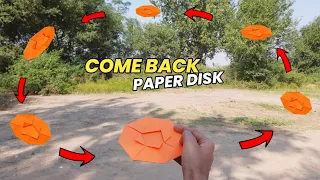 Boomerang Paper Disc - Captain America Paper Shied | How to Make Returnable Disc | Come Back Disc