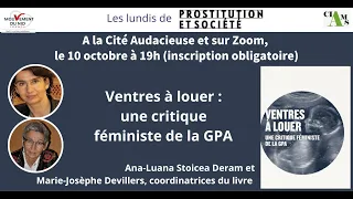 Lundi de Prostitution et Société n°7 : Ventres à louer, une critique féministe de la GPA