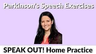 4/12/2024 Parkinson's Speech Exercises: Northeastern SPEAK OUT! Therapy & Research Center