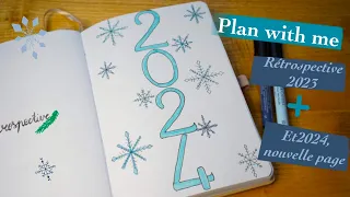 Bullet journal | Plan with me Rétrospective et 2024