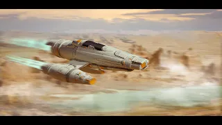 Sci-fi spaceship concept art in Blender and Photoshop - Timelapse