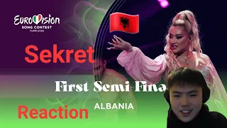Ronela Hajati - Sekret - Albania 🇦🇱 - First Semi-Final - Eurovision 2022 | NA REACTION