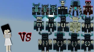 ＊＊＊＊ vs Warden Plus (Wardens) | Minecraft Bedrock | Mob Battle