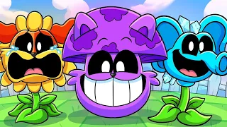 SMILING CRITTERS pero son PLANTAS Vs. ZOMBIES! Poppy Playtime 3 Animación