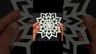 Paper Snowflake ❄️ | Christmas Craft Decorations | How to make Snowflakes #shorts #papercraft #diy