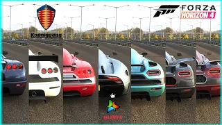 Forza Horizon 4 Top Fastest Koenigsegg Cars | Acceleration and Top Speed Battle/Challenge