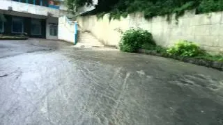 Пансионат Южный, посёлок Южный (Туапсе), наводнение, июль 2014