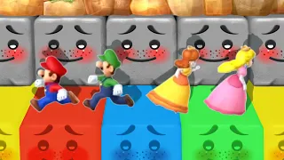 Mario Party 10 MiniGames - Mario Vs Luigi Vs Peach Vs Daisy (Master Difficulty)