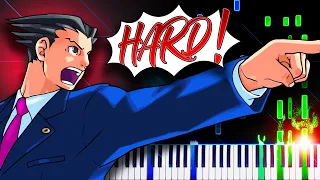 Objection! 2001 (from Phoenix Wright Ace Attorney) - Piano Tutorial
