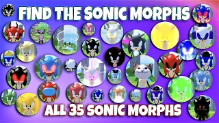 ROBLOX - Find The Hedgehog Morphs / Find The Sonic Morphs - ALL [35] Sonic Morphs