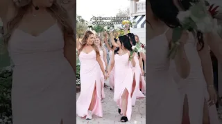 My bridesmaids killed this entrance 👏🏻💗 #shorts