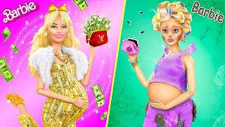 Rich vs Broke Barbie / 35 DIYs for Dolls