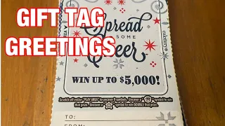 New Gift Tag Greetings Tickets‼️ California Lottery Scratchers🤞🍀🍀🍀