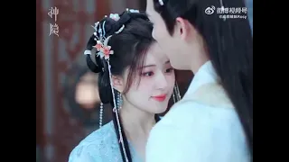 ZhaoLusi and Wang Anyu wedding and kissing scenes in The last immortal