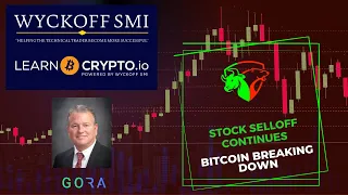 Stock selloff continues, Bitcoin breaking down, What's Next?