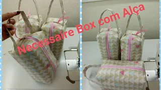 Necessaire Box com alça - A mais fácil de fazer