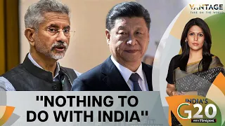 Jaishankar Downplays Xi Jinping's G20 Absence | Vantage with Palki Sharma