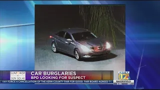 Man wanted in connection with three vehicle burglaries