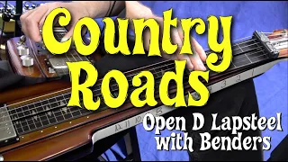 Country Roads - Lap Steel- Open D with Benders