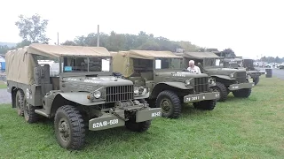 Restored Dodge WC62 and 63 cargo trucks detail walk around video