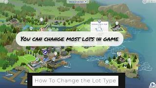 The Sims 4 ⁘ How To Change Lot Types ⁘ Tutorial