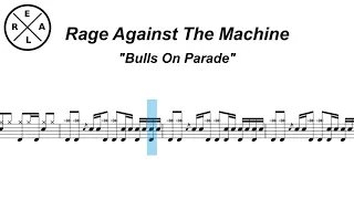 Bulls On Parade - Rage Against The Machine Drum Score