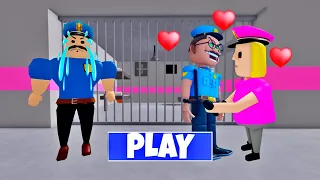 LOVE STORY | POLICE GIRL PRISON RUN! OBBY Full Gameplay #roblox