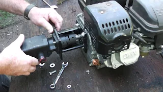 30 Ton Log Splitter Part 2 Homemade Hydraulic Pump to Engine Mount