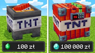 100 ZAKAZANYCH TNT w MINECRAFT!