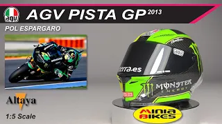 EP584 | POL ESPARGARO (2013) | AGV PISTA GP | ALTAYA | 1:5 SCALE | MINIATURE HELMET