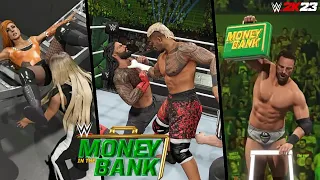 WWE 2K23: Money in the Bank 2023 Full Show Prediction Highlights