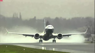 Boeing 737MAX First Flight HD