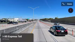 Interstate 95 Northbound - Miami to West Plam Beach I-95 full 4K hour drive