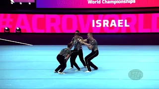 Israel (ISR) - 2022 Acrobatic Worlds, Baku (AZE) - Balance Qualification  Men's Group