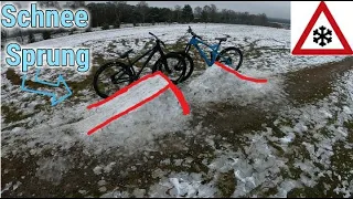 Wir bauen einen Sprung aus Schnee!!! |ThreeRider