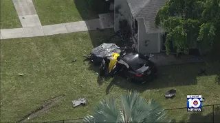 Teen dies after crashing car into Florida City home following police chase, authorities say