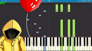 IT (2017) Soundtrack - Yellow Raincoat - Piano Tutorial - Benjamin Wallfisch