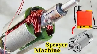 How to Rewind a DC 12 Volt Armature High Power Motor of Sprayer Machine