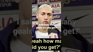 Richarlison has a go at Gabriel Martinelli after the heated North London Derby! #Richarlison #NLD